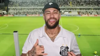 Imagem ilustrativa da imagem Neymar promete voltar ao Santos para disputar o Brasileirão de 2025