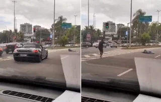 Imagem ilustrativa da imagem Policial reage a assalto e fere ladrão na Zona Sul do Rio; vídeo