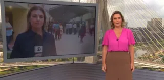 Imagem ilustrativa da imagem Repórter da Globo é alvo de mesma gafe ao vivo 20 anos depois