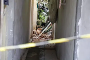 Imagem ilustrativa da imagem Temporal provoca desabamento em um prédio em Niterói
