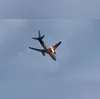 Imagem ilustrativa da imagem Vídeo: colisão com pássaro causa incêndio em motor de avião