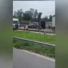 O acidente aconteceu na altura de Nova Iguaçu, na Baixada Fluminense