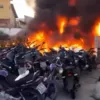 Imagem ilustrativa da imagem Incêndio atinge depósito de motos da delegacia de Saquarema