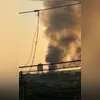 Entre os veículos incendiados estava um ônibus de viagem