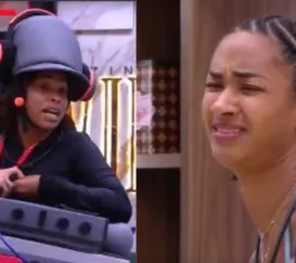 Aline e Thamiris caem no choro após briga no BBB 25