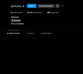 Instagram de app da Globo é invadido e usuários fazem especulações