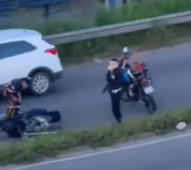 Manhã de acidentes com ferido na RJ-104, em São Gonçalo