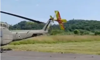 Imagem ilustrativa da imagem Acrobacia aérea quase termina em tragédia no Rio; vídeo