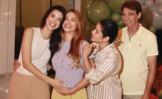 Imagem ilustrativa da imagem Bebê a bordo? Andressa Suita posta foto com a mão na barriga