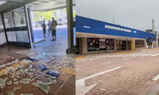 Imagem ilustrativa da imagem Homem perde voo, vandaliza aeroporto e agride funcionário