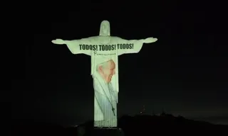 Imagem ilustrativa da imagem Imagem do Papa Francisco emociona no Cristo Redentor; vídeo