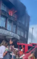 Imagem ilustrativa da imagem Incêndio destrói prédio da prefeitura de Itaguaí; vídeo