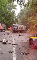 Imagem ilustrativa da imagem Motorista preso às ferragens na Serra das Araras; trânsito fechado