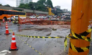 Imagem ilustrativa da imagem Pista liberada após reparo de cratera em Itaboraí