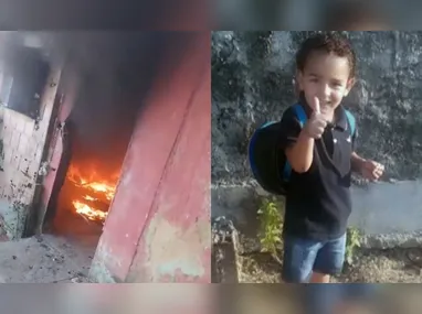 Imagem ilustrativa da imagem Vídeo: casa da mãe de menino encontrado morto é incendiada