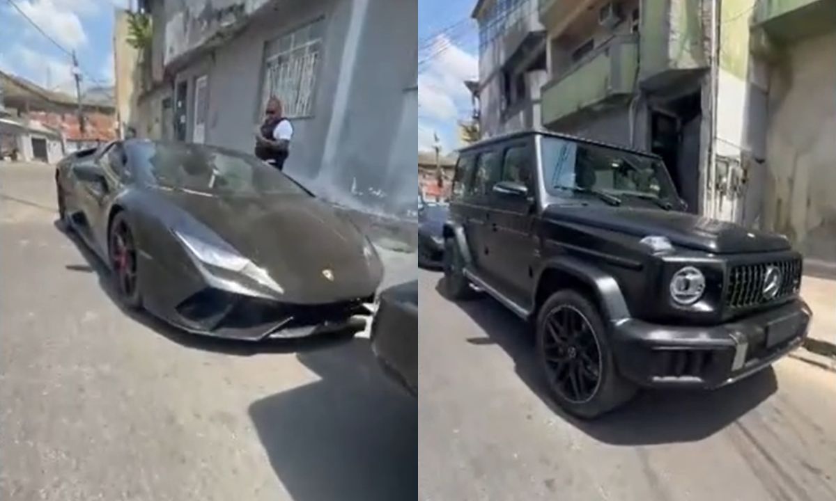 Carros de luxo roubados são apreendidos em comunidade no Rio