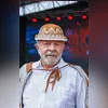 Presidente Lula posou para foto ao lado do presidente de honra da Acadêmicos de Niterói, Anderson Pipico
