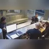 Faca chegou a quebrar durante as agressões