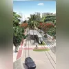 Altas chamas atingiram fiação na Rua Andrade Neves