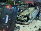 Batida forte termina em capotamentos em São Gonçalo; vídeo