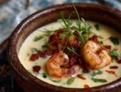 Tchau, aipim! Esse bobó de camarão é com inhame