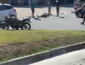 Vídeo: acidente entre carro e moto deixa ferido em Niterói