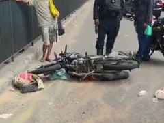 Acidente com moto deixa dois feridos em São Gonçalo