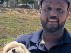 Cachorro cego é salvo por piscineiro após se afogar; vídeo