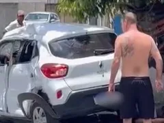 Duas pessoas ficam feridas em grave acidente na Região Oceânica de Niterói