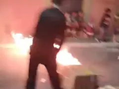 Manifestação fecha estrada em Niterói por falta d'água; vídeo