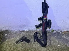 Noite de assaltos em SG tem tiroteio, baleados e submetralhadora apreendida