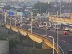 Trânsito complicado na Ponte Rio-Niterói