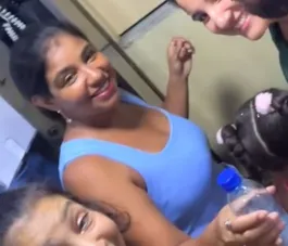 Família de Niterói vira o ano presa em elevador de prédio; vídeo