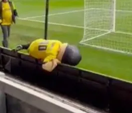 Mascote de time é expulsa de estádio após aparecer bêbada