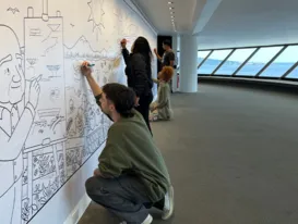 MAC abre mostra interativa com desenhos para colorir