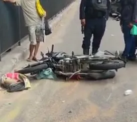 Acidente com moto deixa dois feridos em São Gonçalo