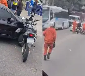 Acidentes em sequência em rua principal de São Gonçalo