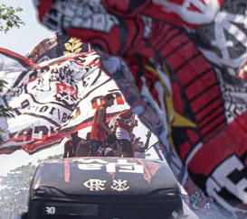 AeroFla: torcida faz festa antes do embarque para a final da Libertadores