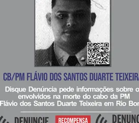 Disque Denúncia pede informações sobre envolvidos na morte de PM