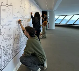 MAC abre mostra interativa com desenhos para colorir
