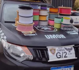 Mais de 20 carretéis de linhas chilenas são apreendidas em SG