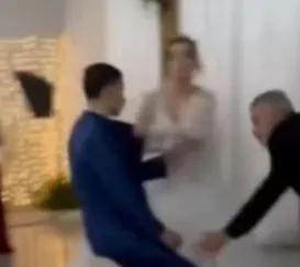 Noivo desmaia no altar após amada entrar na igreja; vídeo