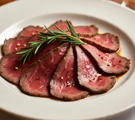 Rosbife ao forno com crosta dourada e rosadinho por dentro