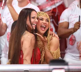 Sem rivalidades! Mileide Mihaile e Viviane Araújo dão show de samba no pé