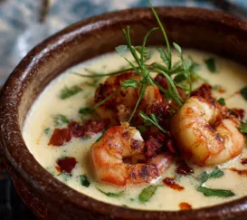 Tchau, aipim! Esse bobó de camarão é com inhame