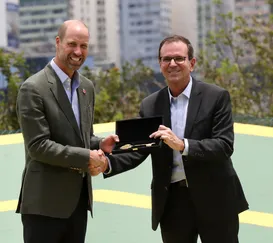 Um príncipe no Rio! William recebe as chaves da cidade