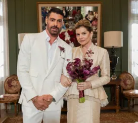 Veja as primeiras imagens do casamento de Odete em Vale Tudo