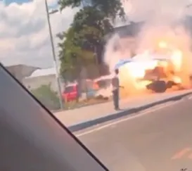 Vídeo: barraca com fogos de artifícios explode na Baixada