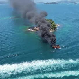 Explosão de lancha deixa cinco feridos em Angra dos Reis