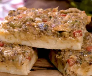 Pizza de sardinha no liquidificador: irresistível e econômica